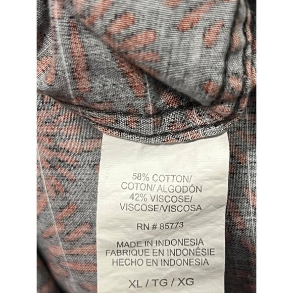 Jack ONeill Mens Size XL Extra Large Button Up Floral Burst Shirt Short Sleeve - Picture 6 of 6